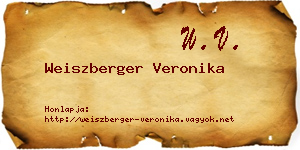 Weiszberger Veronika névjegykártya